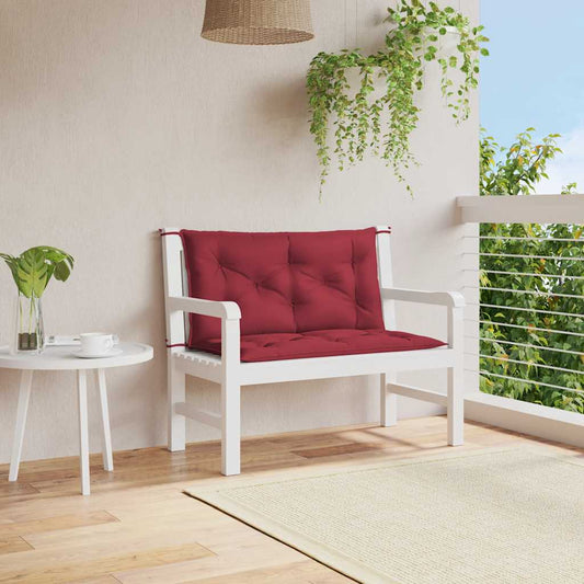 Tuinbankkussen 100x(50+50)x7 cm oxford stof wijnrood is nu te koop bij PeponiXL, paradijselijk wonen!