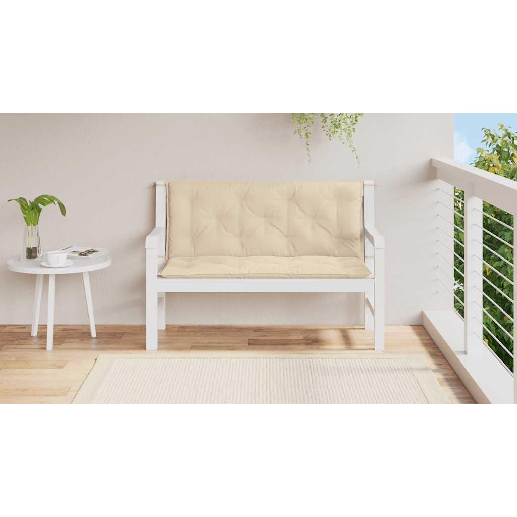 Tuinbankkussen 120x(50+50)x7 cm oxford stof beige is nu te koop bij PeponiXL, paradijselijk wonen!