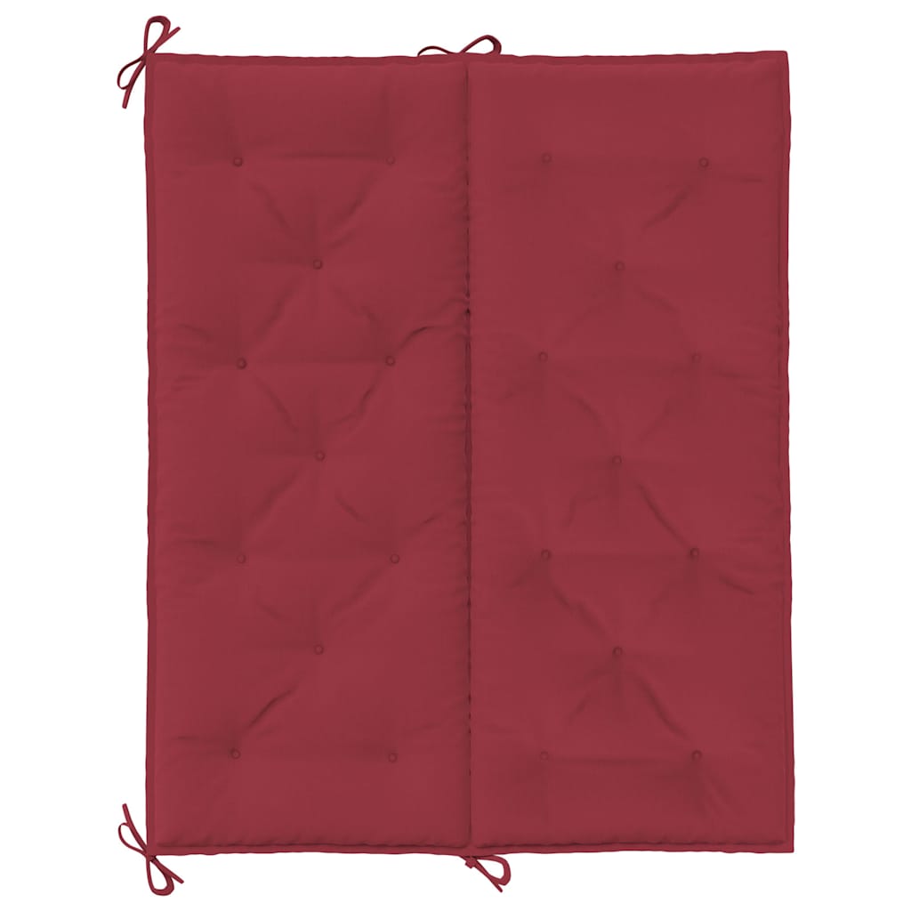 Tuinbankkussen 120x(50+50)x7 cm oxford stof wijnrood is nu te koop bij PeponiXL, paradijselijk wonen!