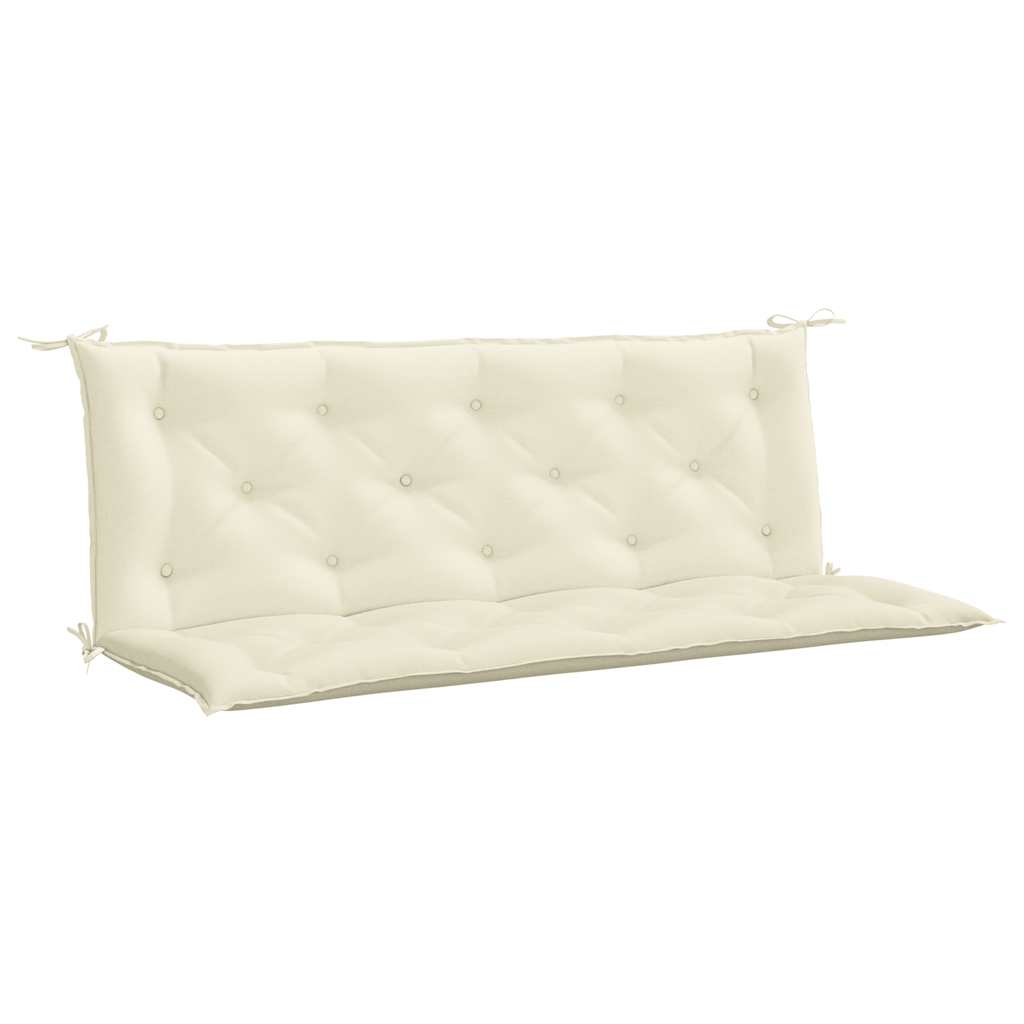 Tuinbankkussen 150x(50+50)x7 cm oxford stof crèmewit is nu te koop bij PeponiXL, paradijselijk wonen!