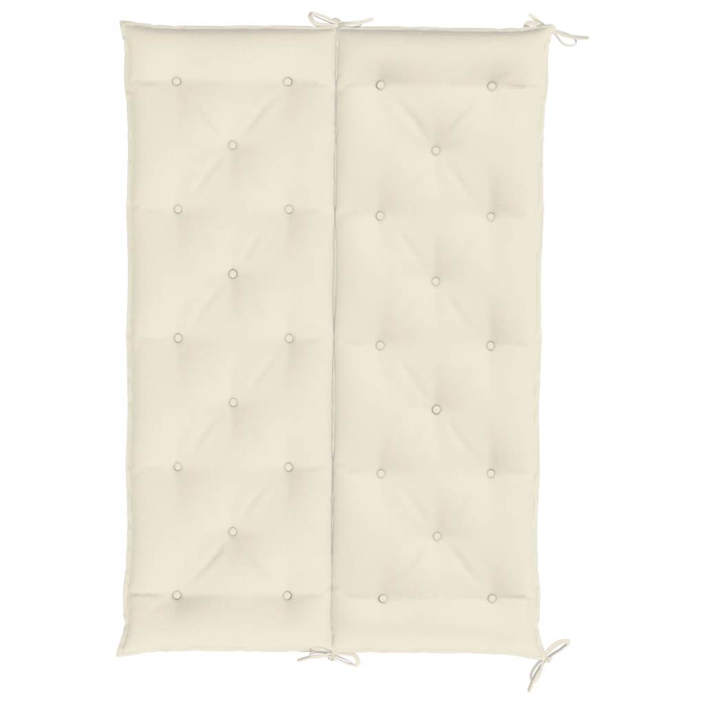 Tuinbankkussen 150x(50+50)x7 cm oxford stof crèmewit is nu te koop bij PeponiXL, paradijselijk wonen!