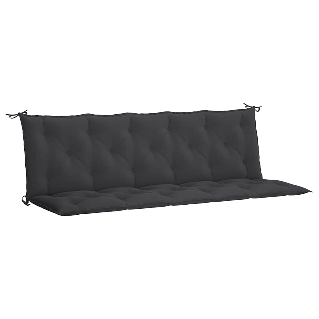 Tuinbankkussen 180x(50+50)x7 cm oxford stof zwart is nu te koop bij PeponiXL, paradijselijk wonen!