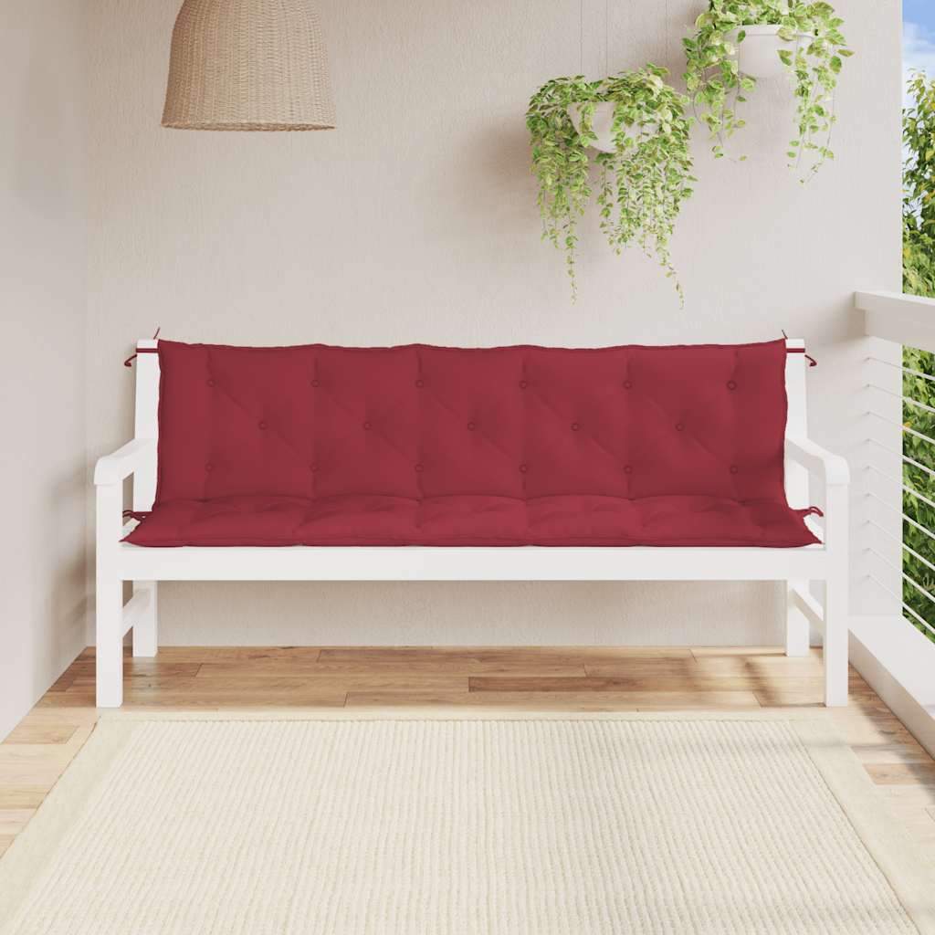 Tuinbankkussen 180x(50+50)x7 cm oxford stof wijnrood is nu te koop bij PeponiXL, paradijselijk wonen!