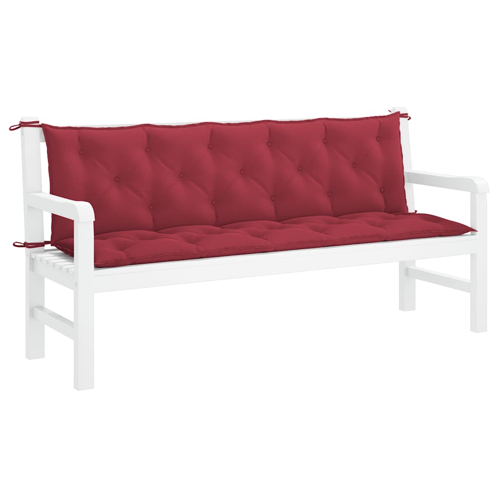 Tuinbankkussen 180x(50+50)x7 cm oxford stof wijnrood is nu te koop bij PeponiXL, paradijselijk wonen!