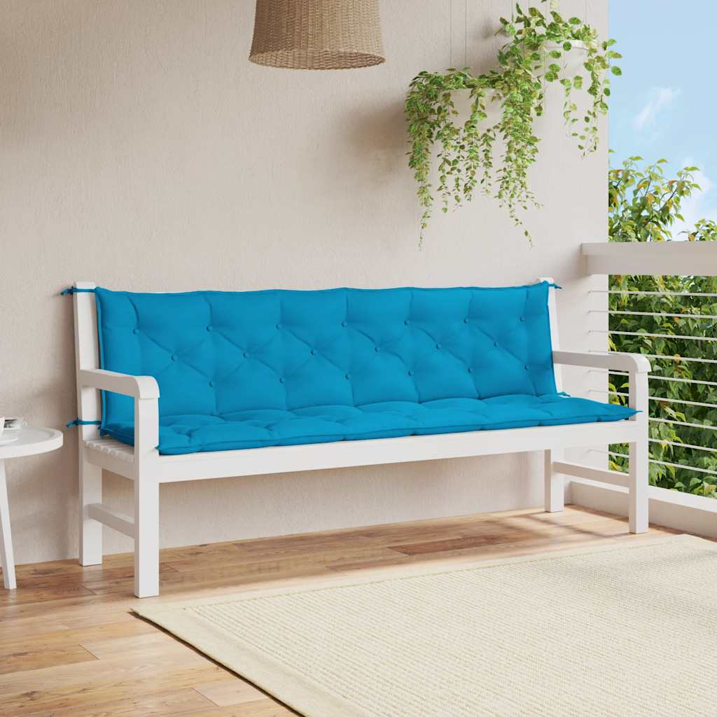 Tuinbankkussen 200x(50+50)x7 cm oxford stof lichtblauw is nu te koop bij PeponiXL, paradijselijk wonen!