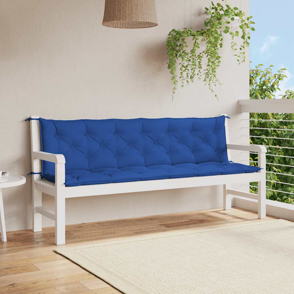 Tuinbankkussen 200x(50+50)x7 cm oxford stof blauw is nu te koop bij PeponiXL, paradijselijk wonen!
