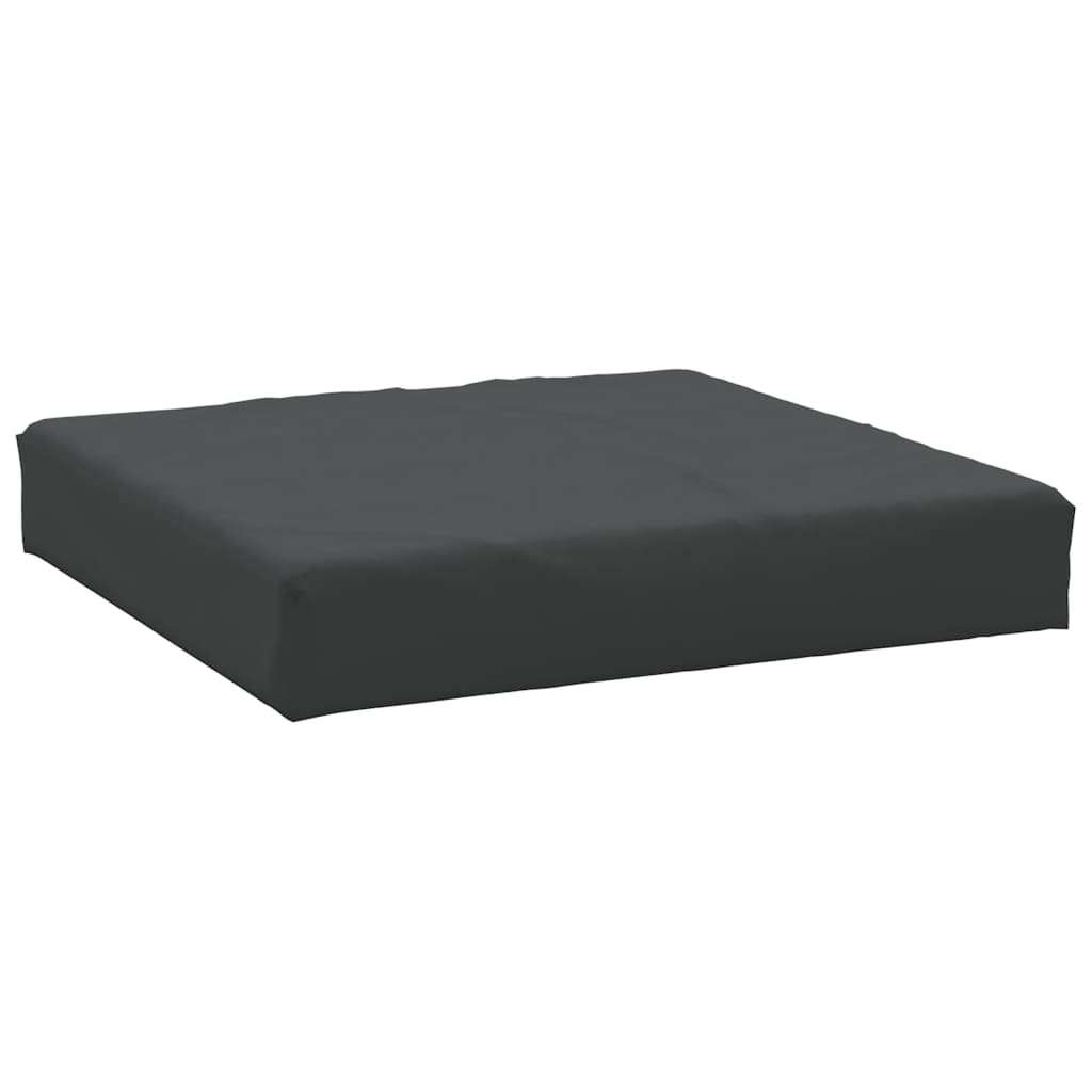 Palletkussens 2 st stof zwart