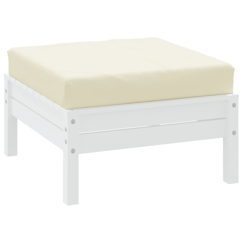 Palletkussen 60x60x6 cm oxford stof crèmekleurig