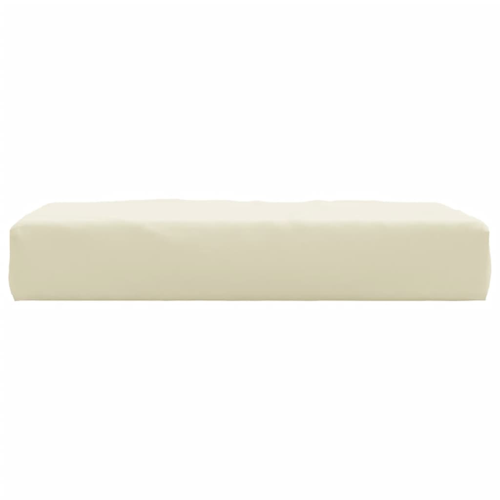 Palletkussen 60x60x6 cm oxford stof crèmekleurig