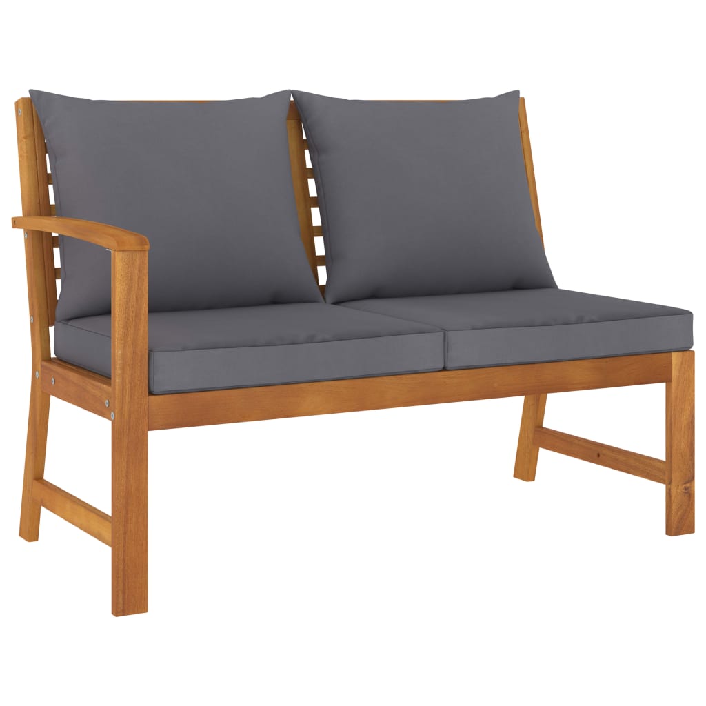 4-delige Loungeset met kussens massief acaciahout is nu te koop bij PeponiXL, paradijselijk wonen!