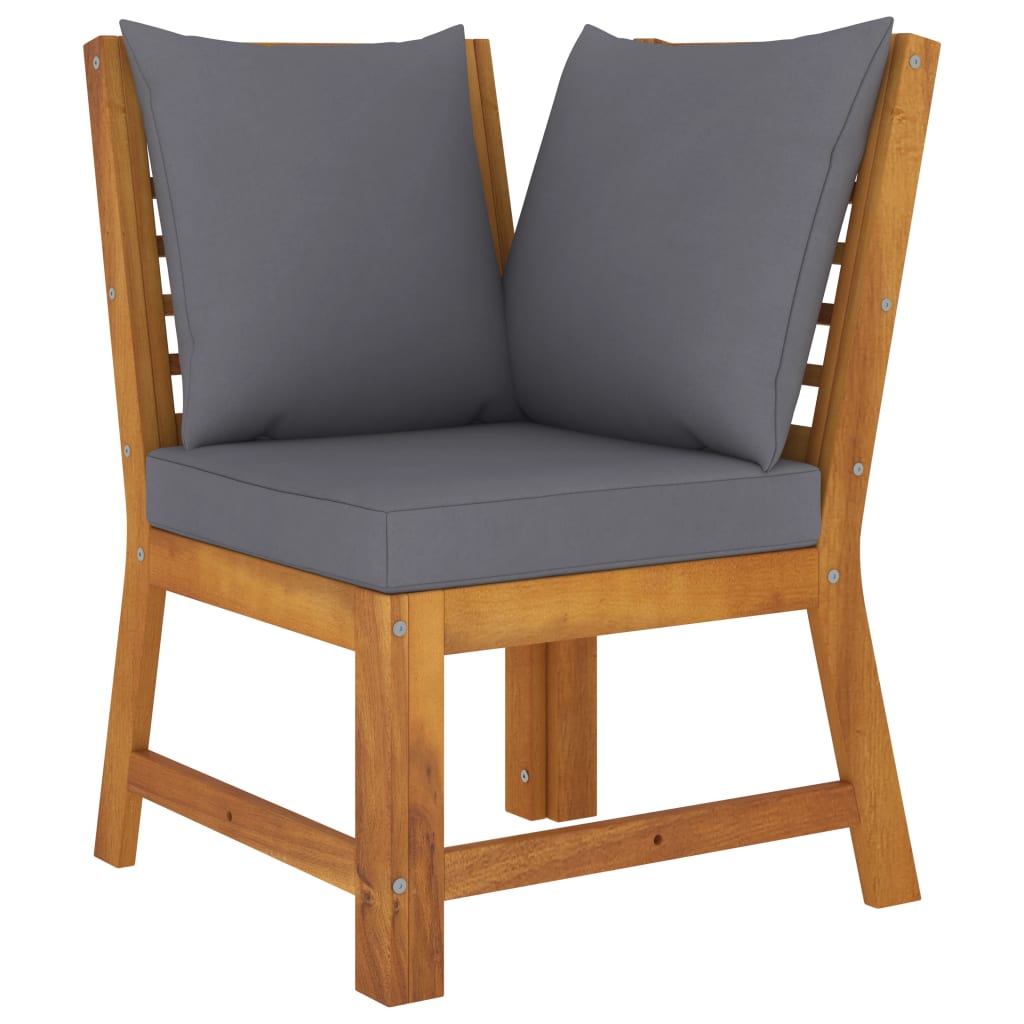 4-delige Loungeset met kussens massief acaciahout is nu te koop bij PeponiXL, paradijselijk wonen!