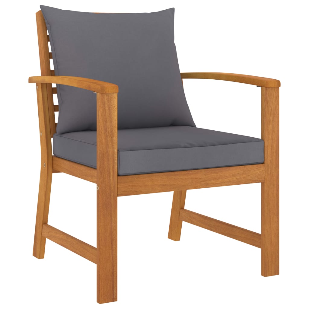 5-delige Loungeset met kussens massief acaciahout is nu te koop bij PeponiXL, paradijselijk wonen!