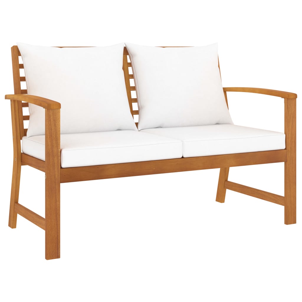 3-delige Loungeset met kussens massief acaciahout is nu te koop bij PeponiXL, paradijselijk wonen!