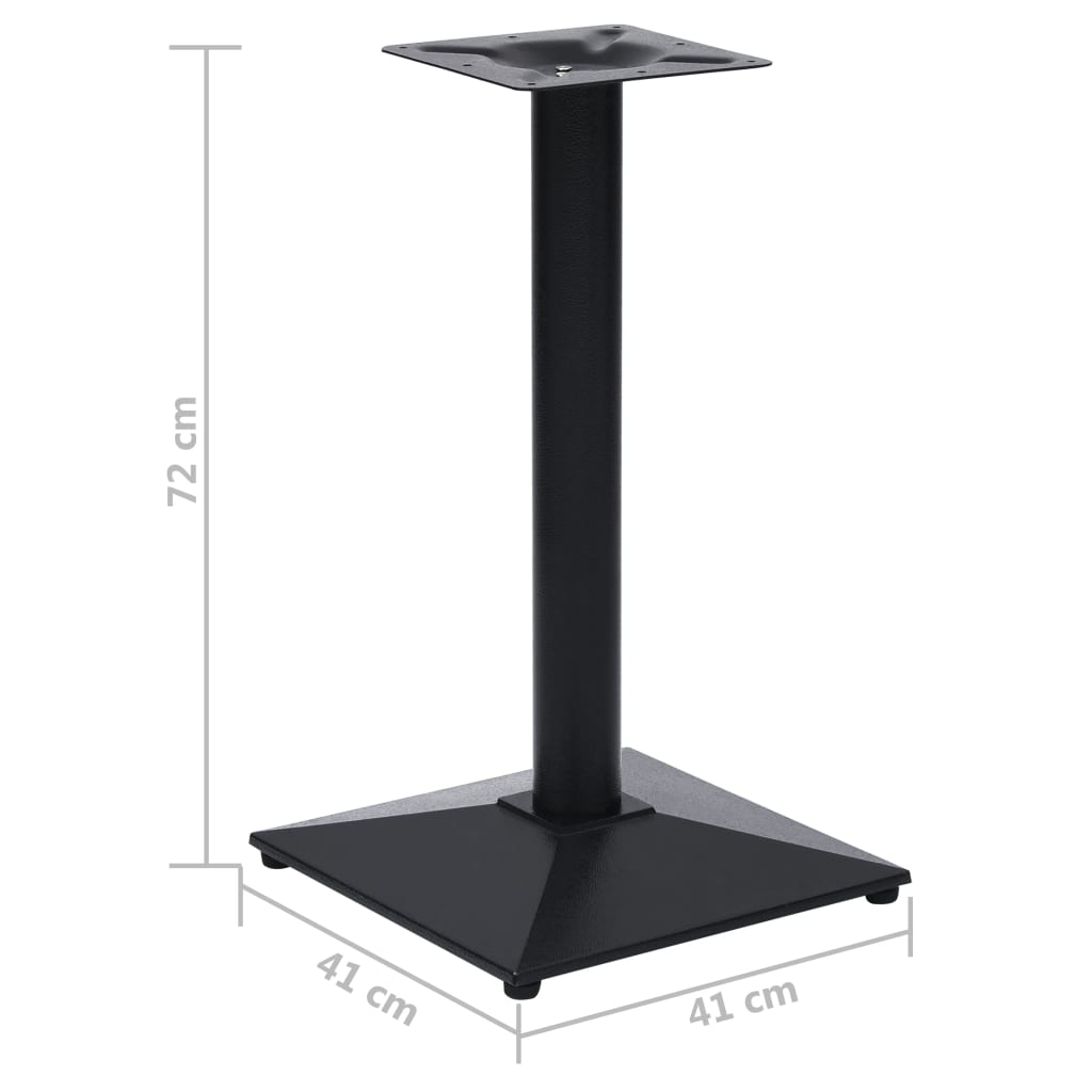 Bistrotafelpoot 41x41x72 cm gietijzer zwart is nu te koop bij PeponiXL, paradijselijk wonen!