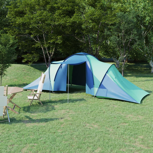 Tent 6-persoons blauw en groen is nu te koop bij PeponiXL, paradijselijk wonen!
