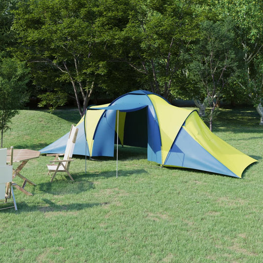 Tent 6-persoons blauw en geel is nu te koop bij PeponiXL, paradijselijk wonen!