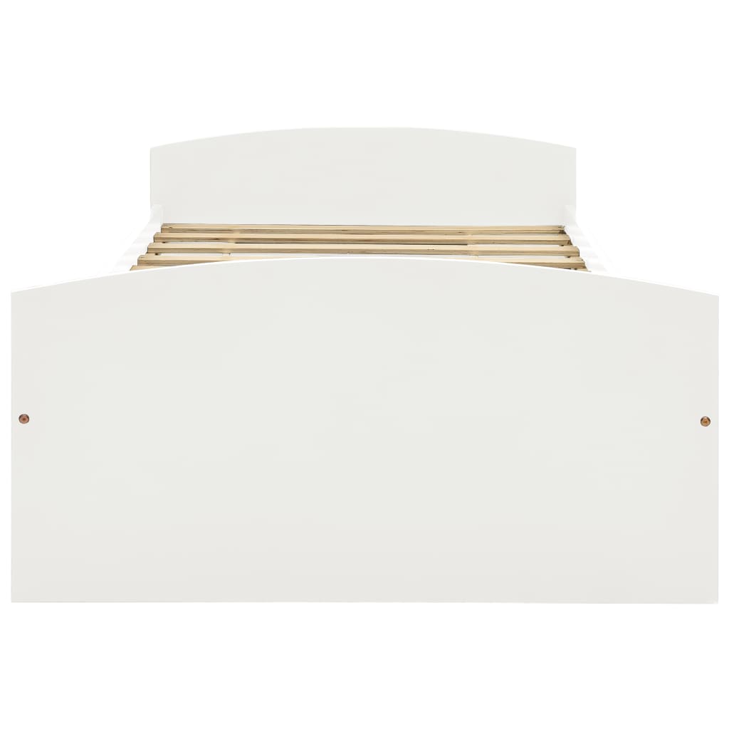 Bedframe met 2 lades massief grenenhout wit 90x200 cm is nu te koop bij PeponiXL, paradijselijk wonen!