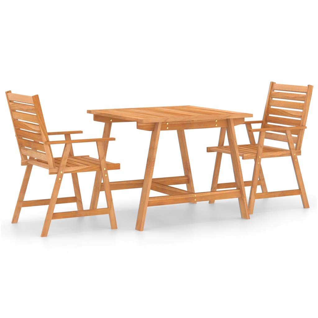 3-delige Tuinset massief acaciahout is nu te koop bij PeponiXL, paradijselijk wonen!