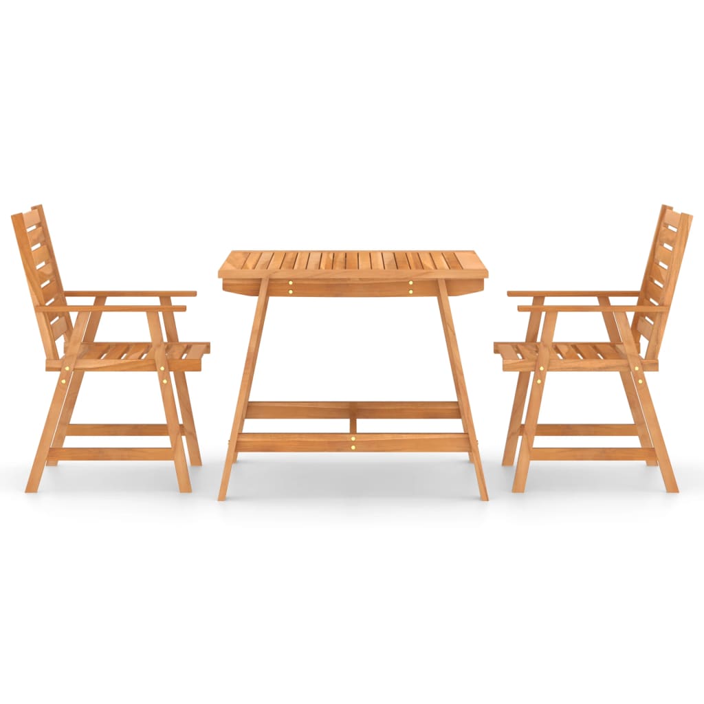 3-delige Tuinset massief acaciahout is nu te koop bij PeponiXL, paradijselijk wonen!
