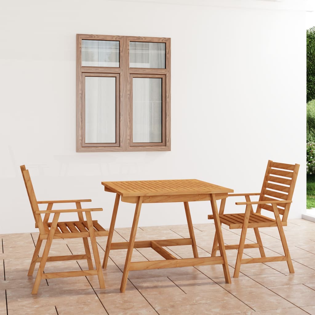 3-delige Tuinset massief acaciahout is nu te koop bij PeponiXL, paradijselijk wonen!