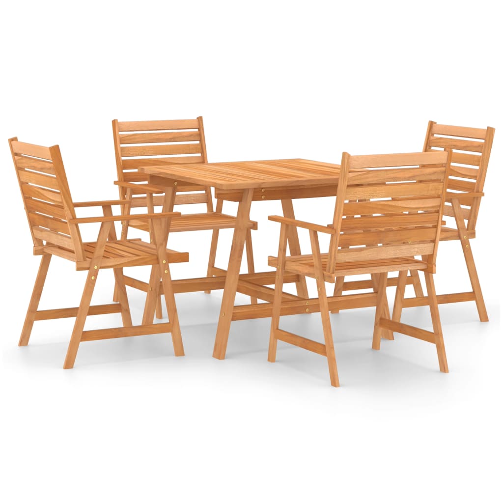 5-delige Tuinset massief acaciahout is nu te koop bij PeponiXL, paradijselijk wonen!