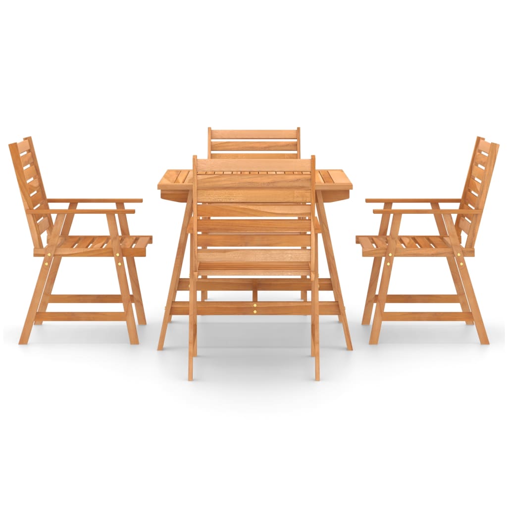 5-delige Tuinset massief acaciahout is nu te koop bij PeponiXL, paradijselijk wonen!