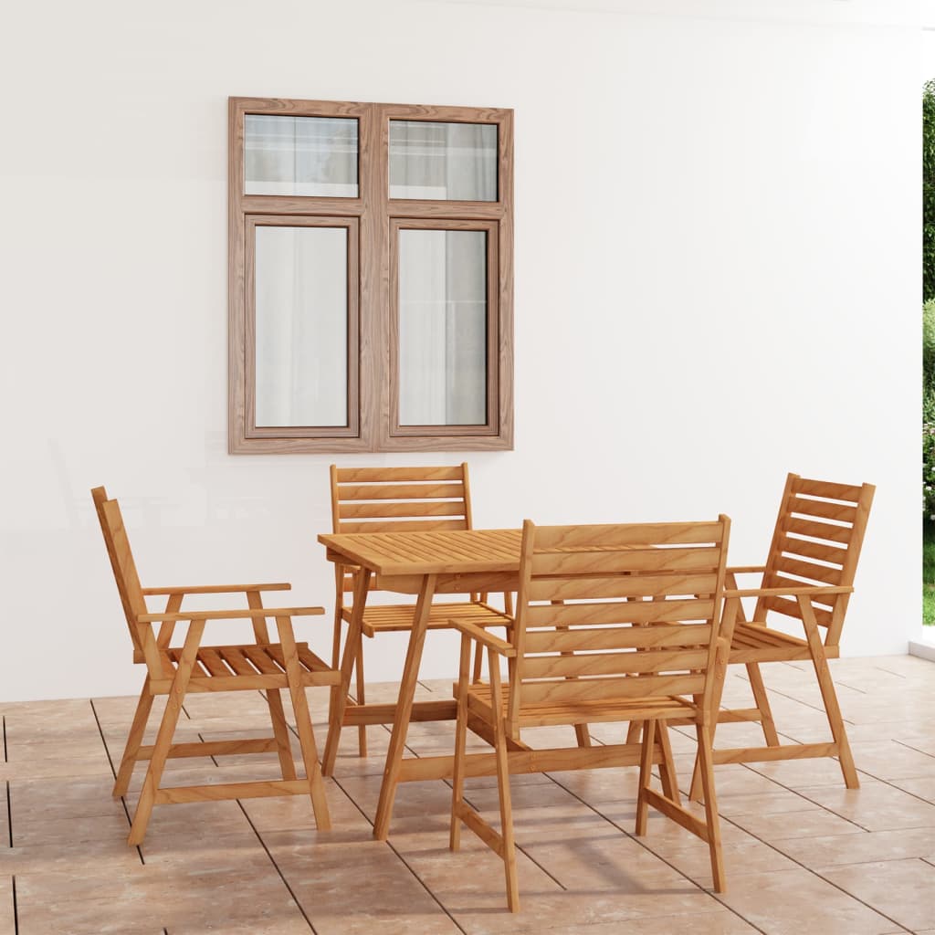 5-delige Tuinset massief acaciahout is nu te koop bij PeponiXL, paradijselijk wonen!