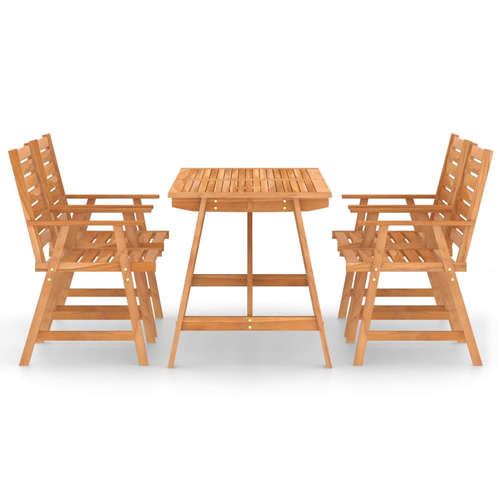 5-delige Tuinset massief acaciahout is nu te koop bij PeponiXL, paradijselijk wonen!