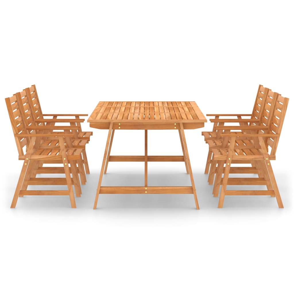 7-delige Tuinset massief acaciahout is nu te koop bij PeponiXL, paradijselijk wonen!