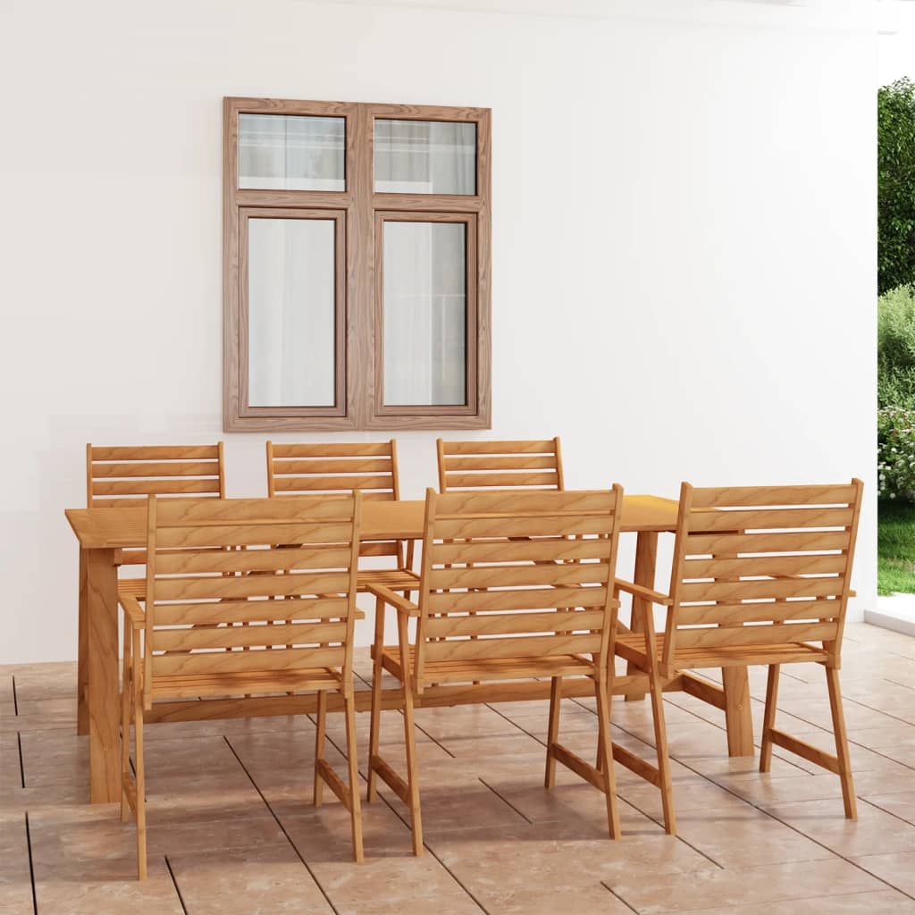 7-delige Tuinset massief acaciahout is nu te koop bij PeponiXL, paradijselijk wonen!