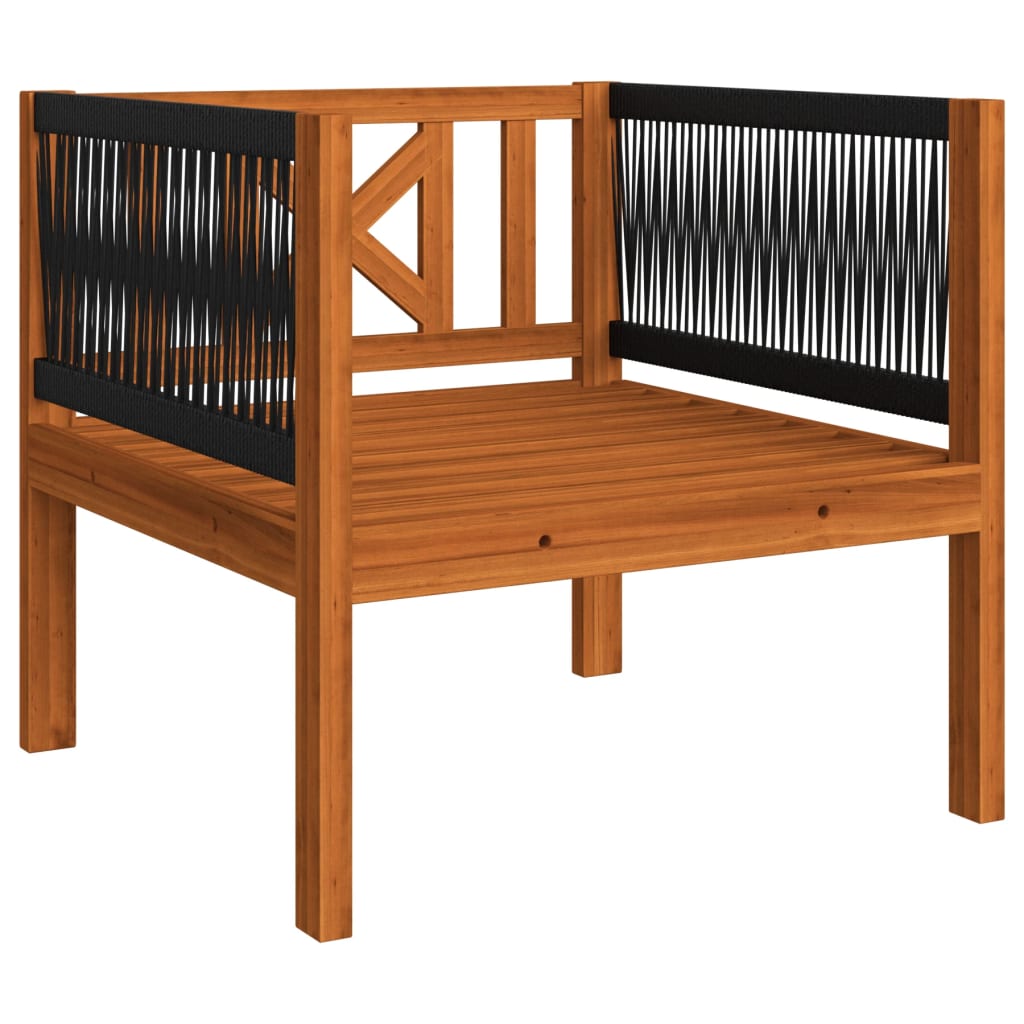 6-delige tuinloungeset met kussens crèmekleurig acaciahout en touw is nu te koop bij PeponiXL, paradijselijk wonen!