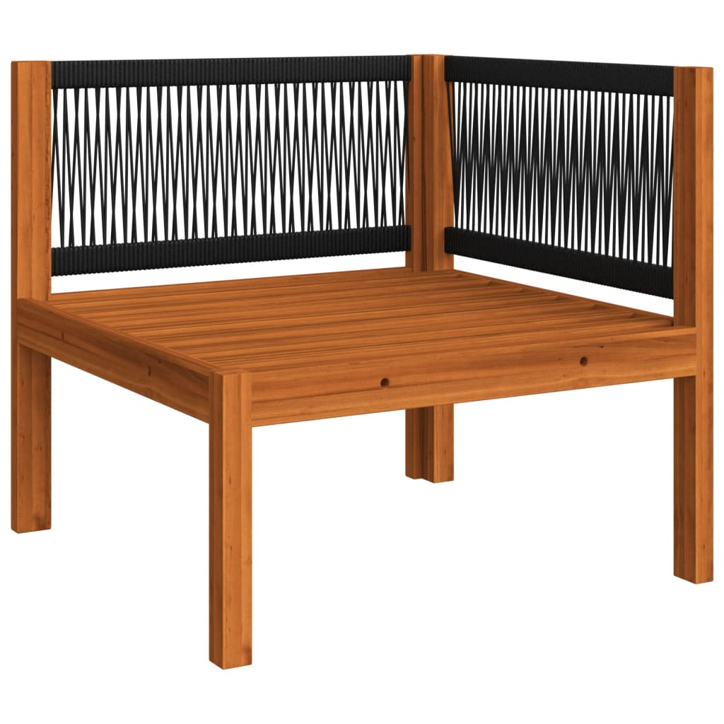 6-delige tuinloungeset met kussens crèmekleurig acaciahout en touw is nu te koop bij PeponiXL, paradijselijk wonen!
