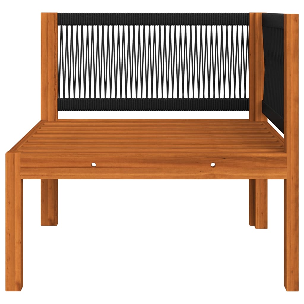 9-delige tuinloungeset met kussens crèmekleurig acaciahout en touw is nu te koop bij PeponiXL, paradijselijk wonen!