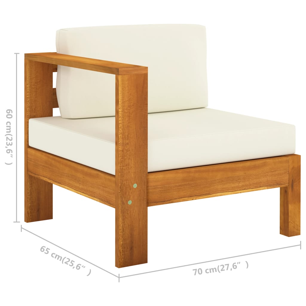 7-delige tuinloungeset met kussens 100x60 cm acaciahout is nu te koop bij PeponiXL, paradijselijk wonen!