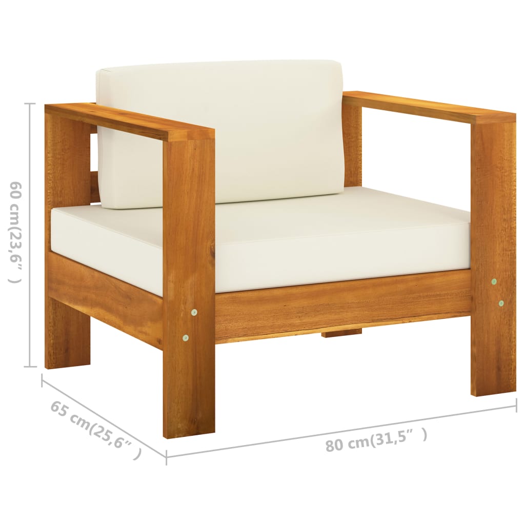 8-delige tuinloungeset met kussens 100x60 cm acaciahout is nu te koop bij PeponiXL, paradijselijk wonen!