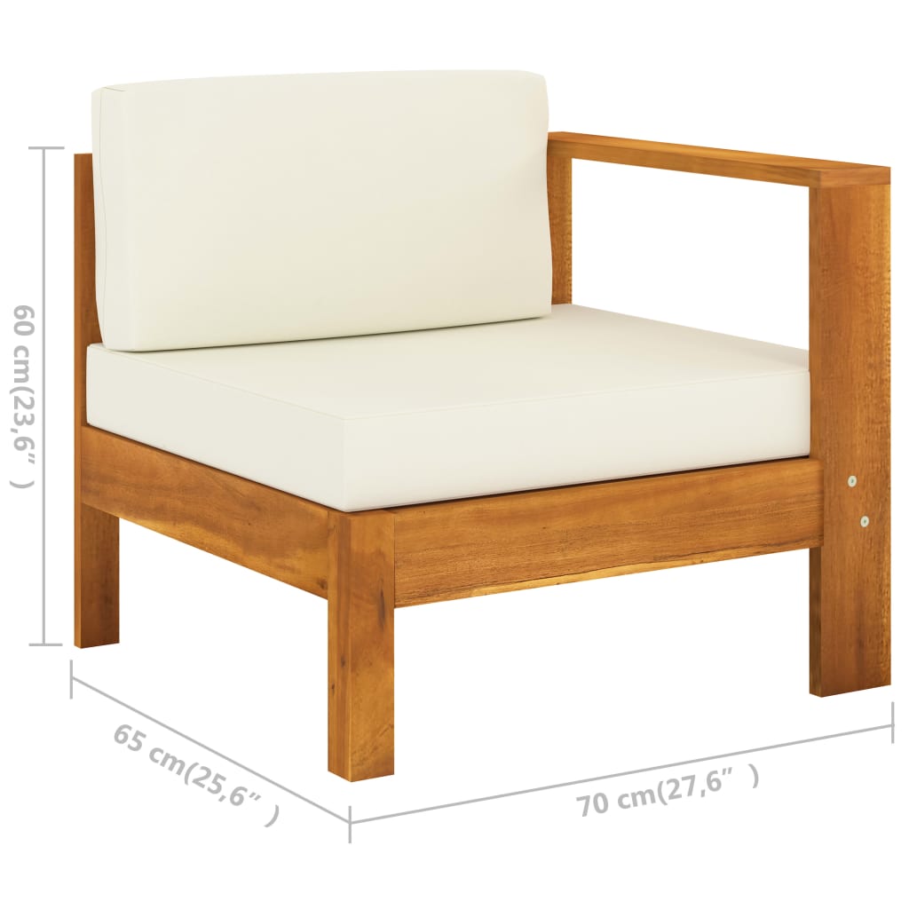 8-delige tuinloungeset met kussens 100x60 cm acaciahout is nu te koop bij PeponiXL, paradijselijk wonen!