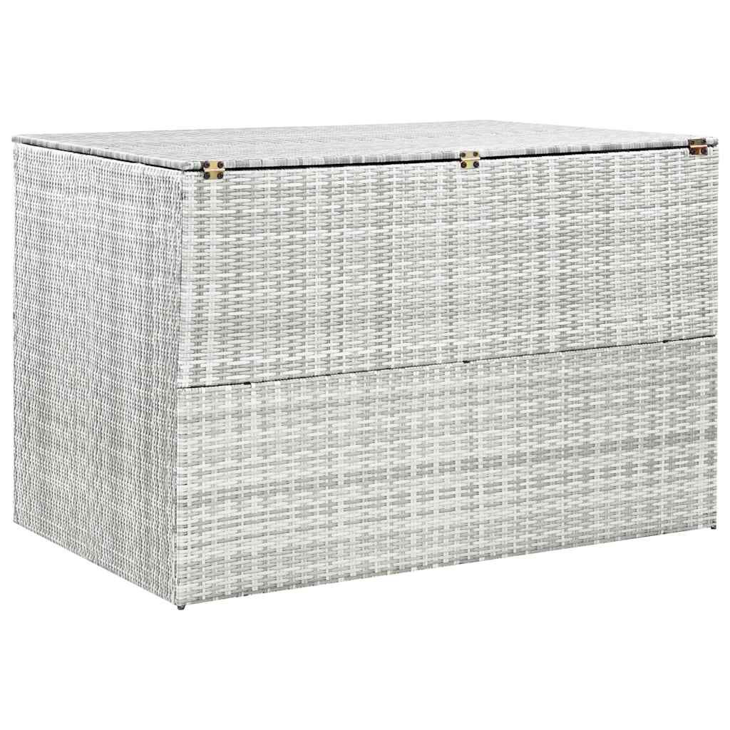 Tuinbox 150x100x100 cm poly rattan lichtgrijs is nu te koop bij PeponiXL, paradijselijk wonen!