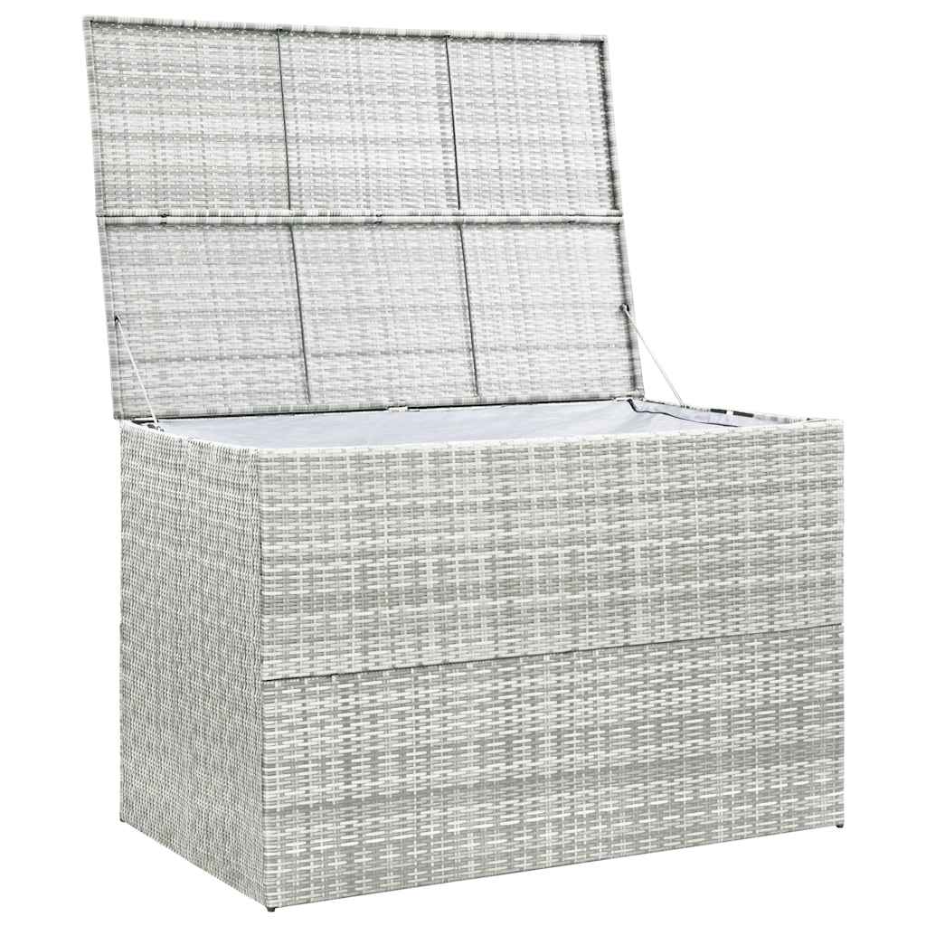 Tuinbox 150x100x100 cm poly rattan lichtgrijs is nu te koop bij PeponiXL, paradijselijk wonen!