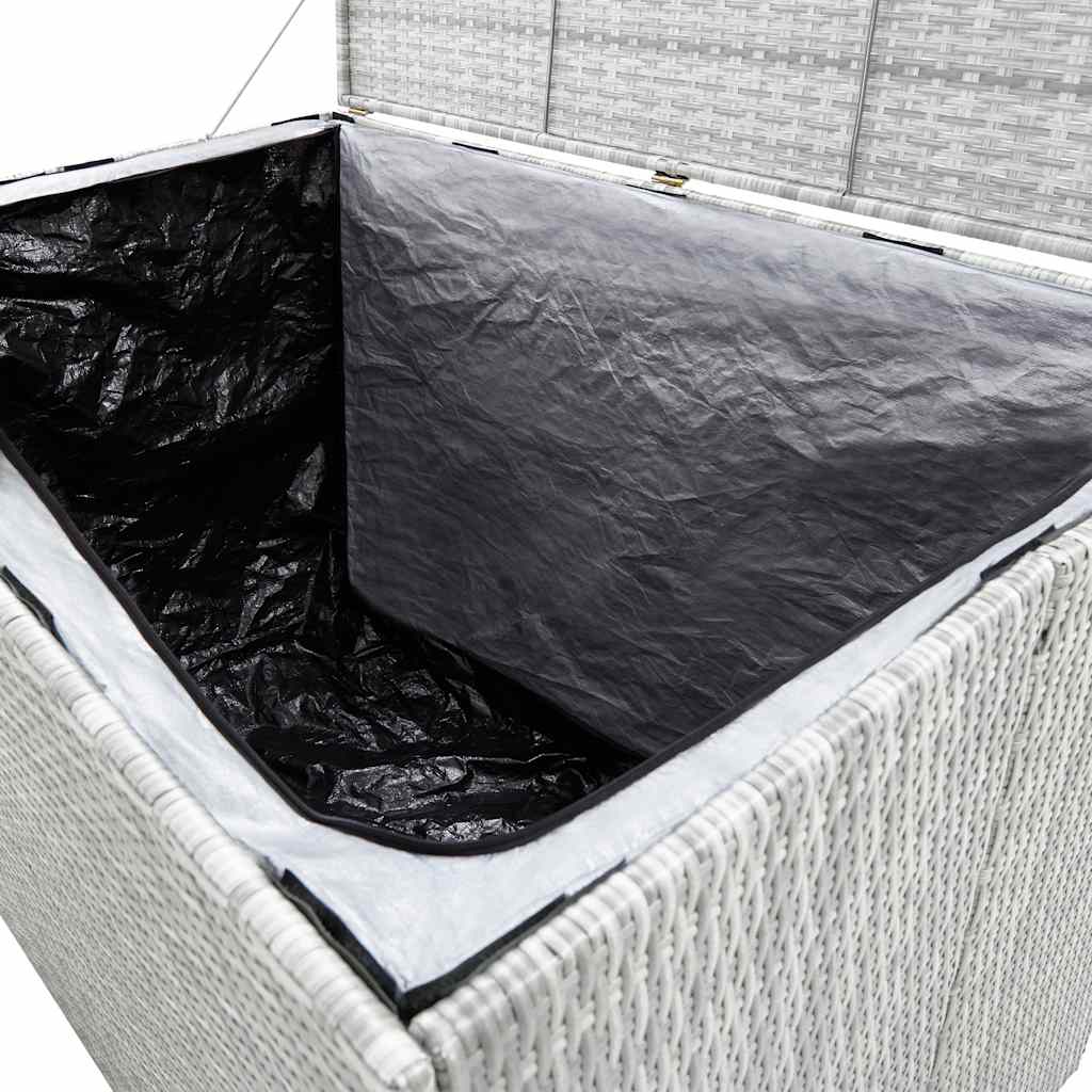 Tuinbox 150x100x100 cm poly rattan lichtgrijs is nu te koop bij PeponiXL, paradijselijk wonen!