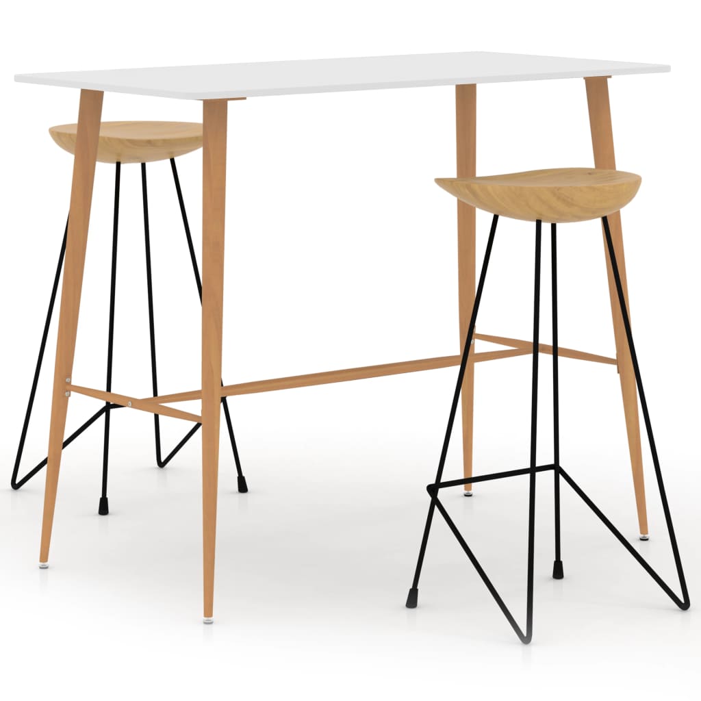 3-delige Barset wit is nu te koop bij PeponiXL, paradijselijk wonen!