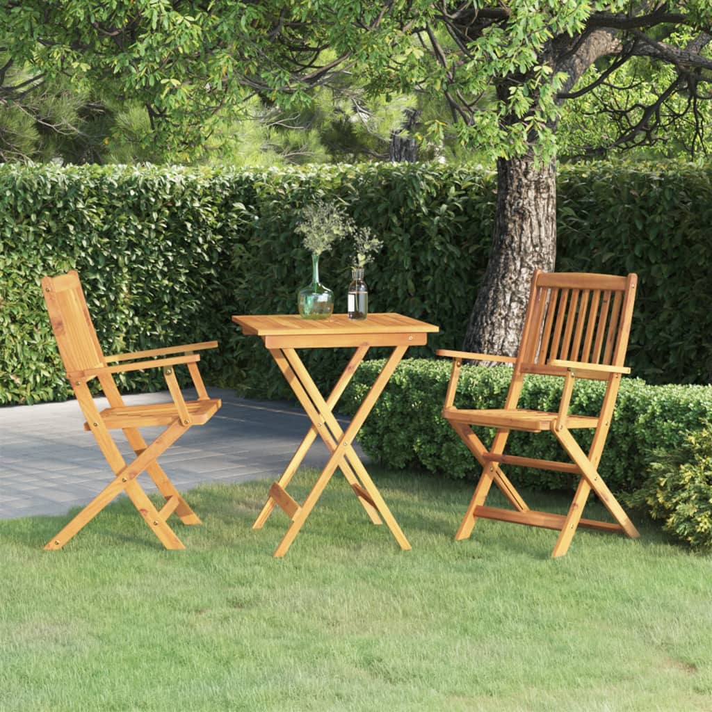 3-delige Tuinset inklapbaar massief acaciahout is nu te koop bij PeponiXL, paradijselijk wonen!