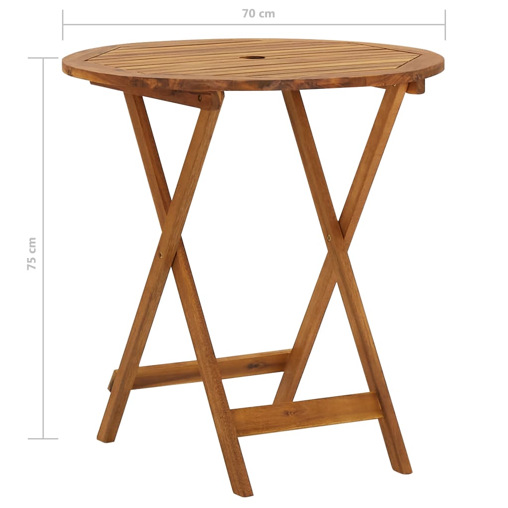 3-delige Tuinset inklapbaar massief acaciahout is nu te koop bij PeponiXL, paradijselijk wonen!