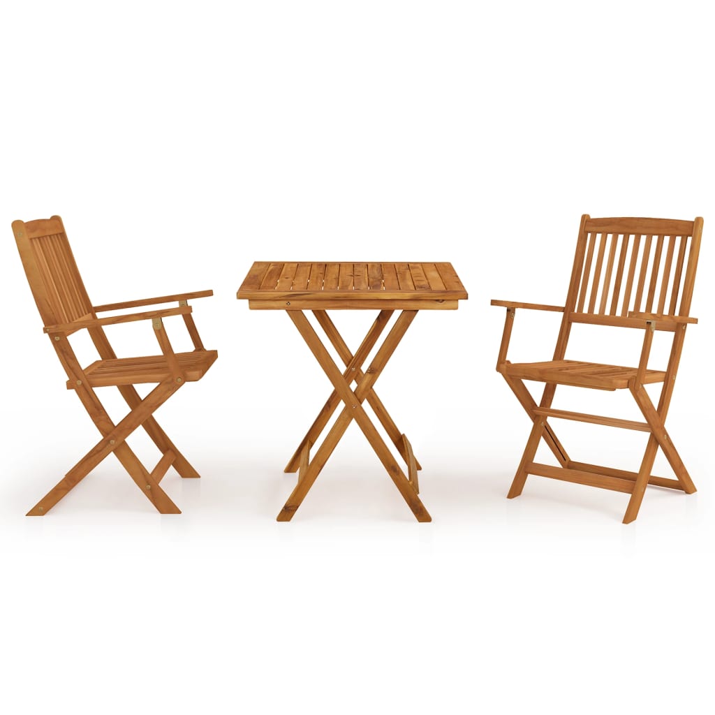3-delige Tuinset inklapbaar massief acaciahout is nu te koop bij PeponiXL, paradijselijk wonen!