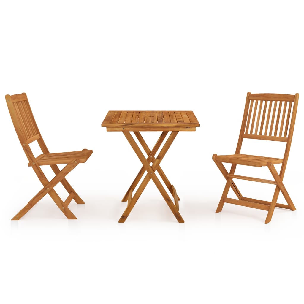 3-delige Tuinset inklapbaar massief acaciahout is nu te koop bij PeponiXL, paradijselijk wonen!
