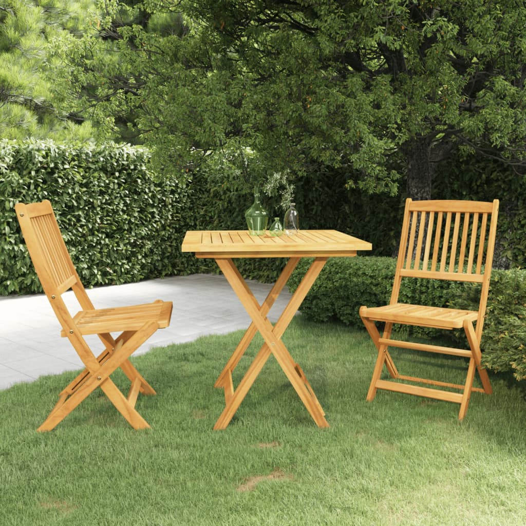 3-delige Tuinset inklapbaar massief acaciahout is nu te koop bij PeponiXL, paradijselijk wonen!