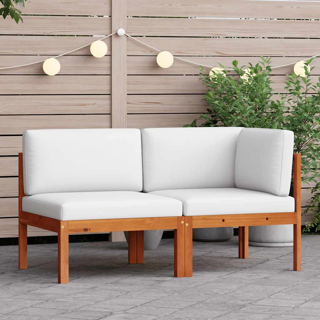 2-delige tuinloungeset met kussens van acaciahout en touw is nu te koop bij PeponiXL, paradijselijk wonen!