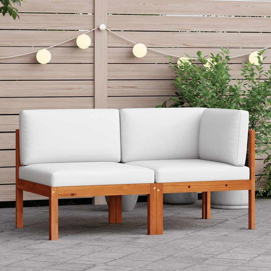 2-delige tuinloungeset met kussens van acaciahout en touw is nu te koop bij PeponiXL, paradijselijk wonen!
