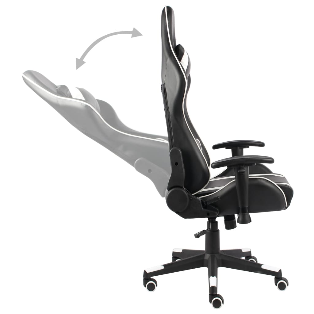Gamestoel draaibaar PVC wit is nu te koop bij PeponiXL, paradijselijk wonen!