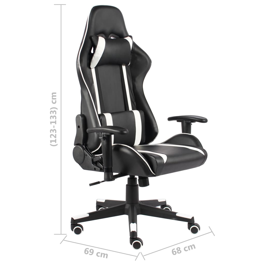 Gamestoel draaibaar PVC wit is nu te koop bij PeponiXL, paradijselijk wonen!