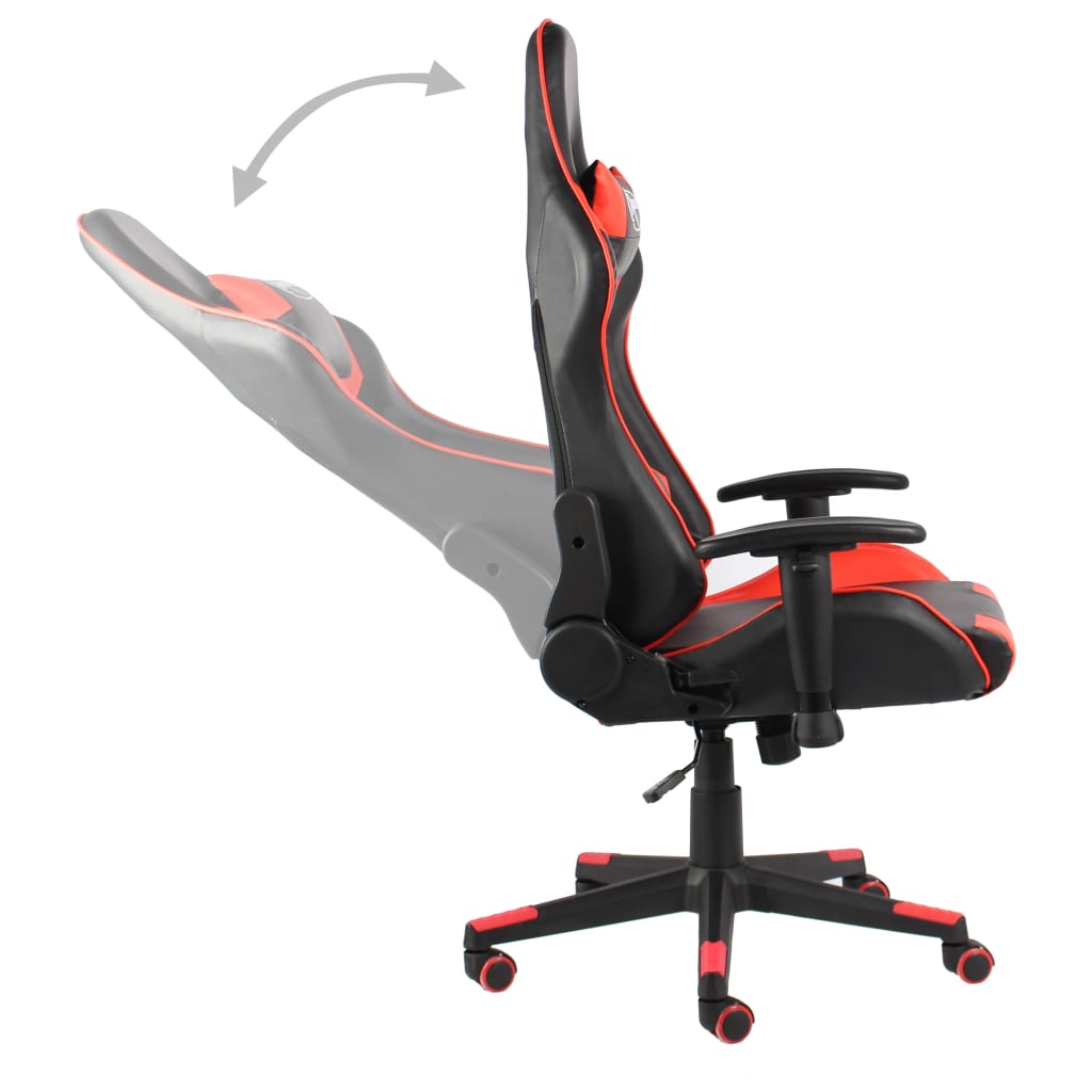 Gamestoel draaibaar PVC rood is nu te koop bij PeponiXL, paradijselijk wonen!